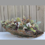 ARRANGEMENT ~ Designer : Susan Day, Wildflowers Australia competition : banksia, tetragona nuts, woolly bush, kangaroo paw