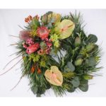 WREATH ~ Designer : Nicola Siew Wan Chen, Wildflowers Australia competition ~ Foliage & Flowers : Emu Grass™, gum, protea, berzelia, waxflower, kangaroo paw, banksia