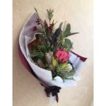 BOUQUET ~ Designer : Angela Kim, Wildflowers Australia competition entry ~ Flowers & Foliage : protea, banksia, thryptomene, kangaroo paw, nutty gum, Umbrella Fern™