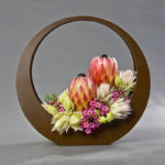 ARRANGEMENT ~ Designer : Verity Meager, Wildflowers Australia competition ~ Flowers : protea, serruria, waxflower