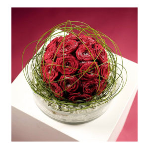 ARRANGEMENT ~ Flexi Grass™, Naomi™ red roses